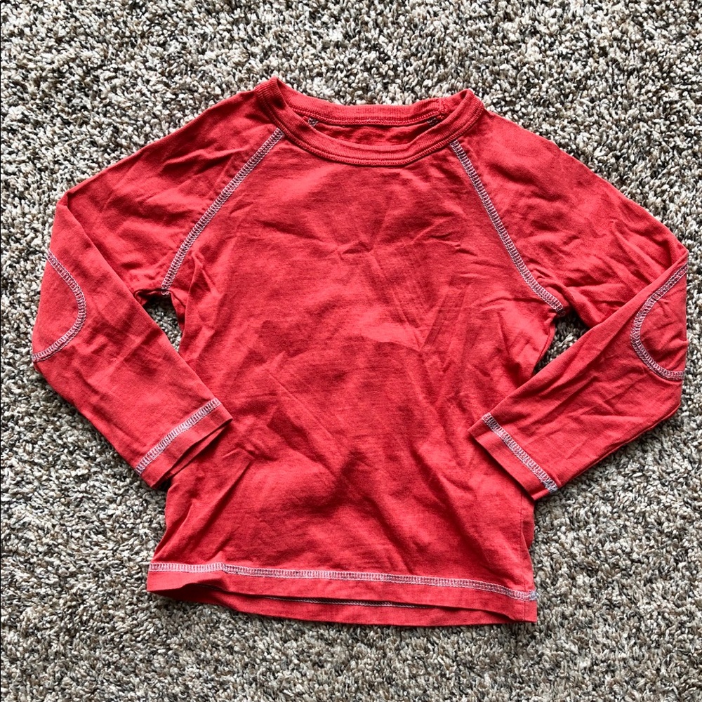 Mini Boden Reddish/Orange Basic Shirt 2/3